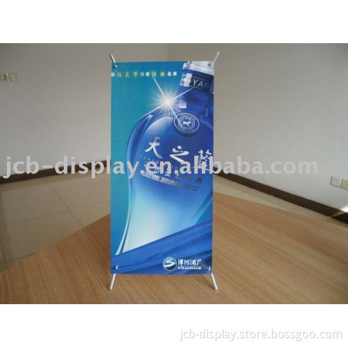 aluminum sliver tabletop Mini X banner